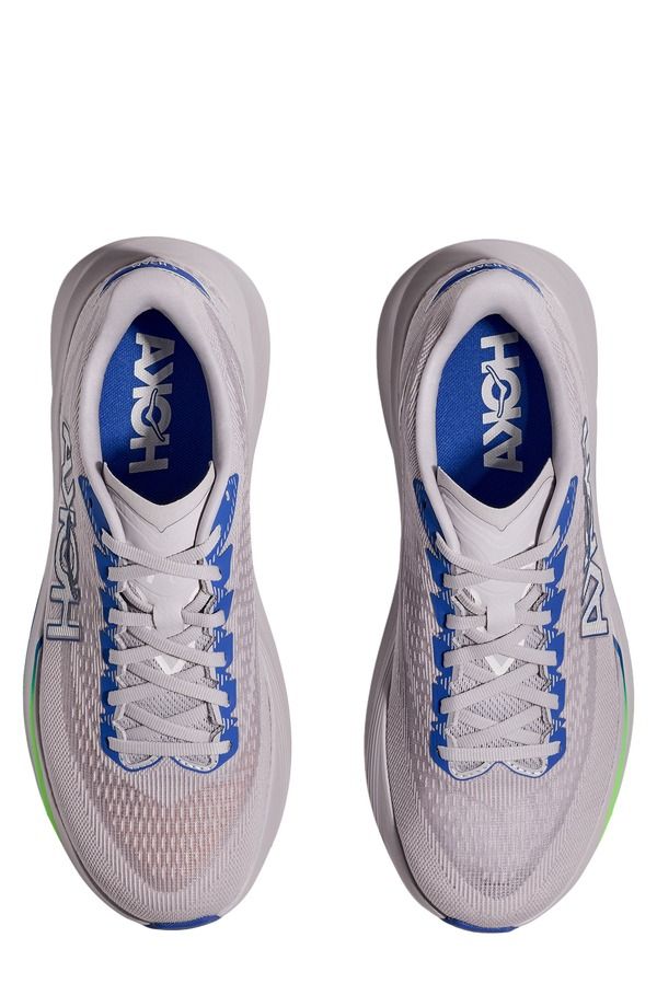 ホカオネオネ メンズ シューズ スニーカー HOKA Mach 7 Running Shoe Ash Grey Cobalt Blue グレー