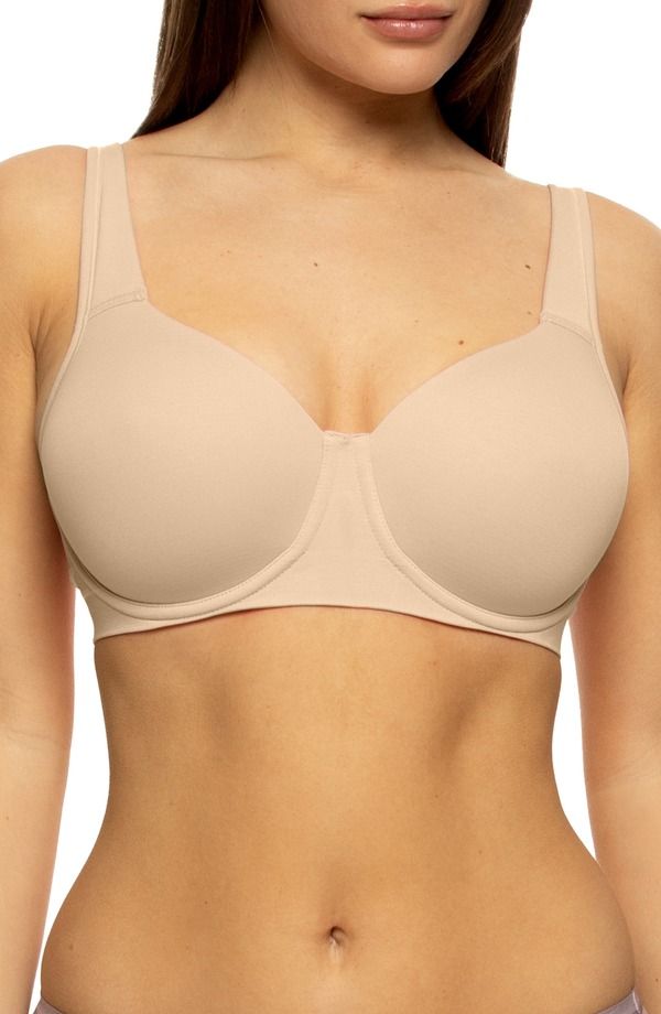 フェリナ レディース アンダーウェア ブラジャー Felina Utopia Underwire Full Coverage Contour Bra Warm Neutral