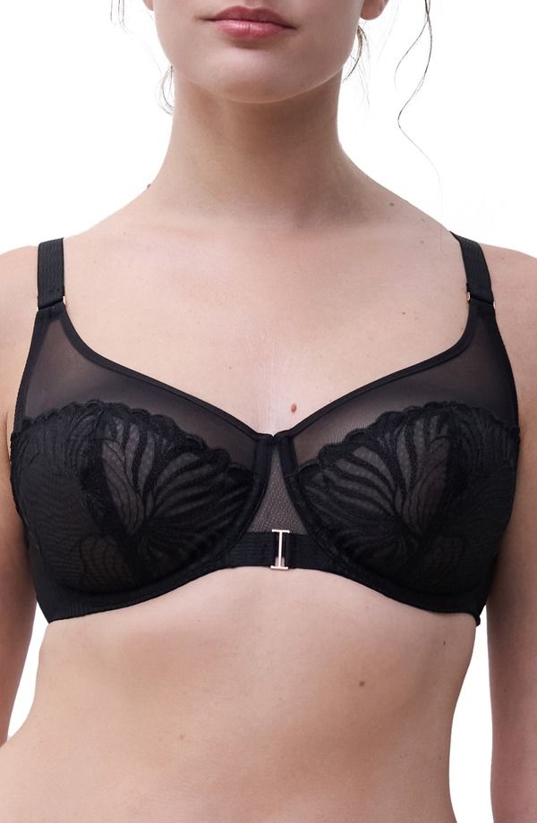 シャンテル レディース アンダーウェア ブラジャー Chantelle Lingerie Legend Full Coverage Underwire Bra Black ブラック