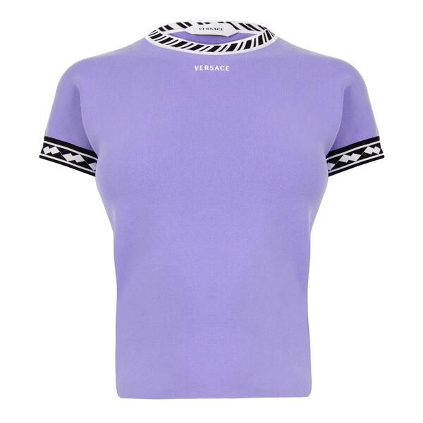 ヴェルサーチ レディース トップス シャツ Versace Kntop Ld64 Powder Lilac ライラック