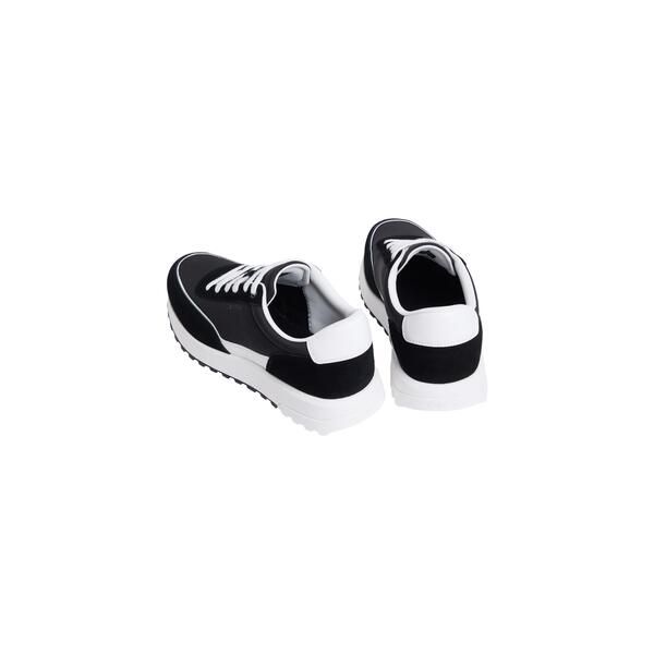 カルバンクライン メンズ シューズ スニーカー Calvin Klein Mens LowTop Trainers BlackBrgt Wht ブラック