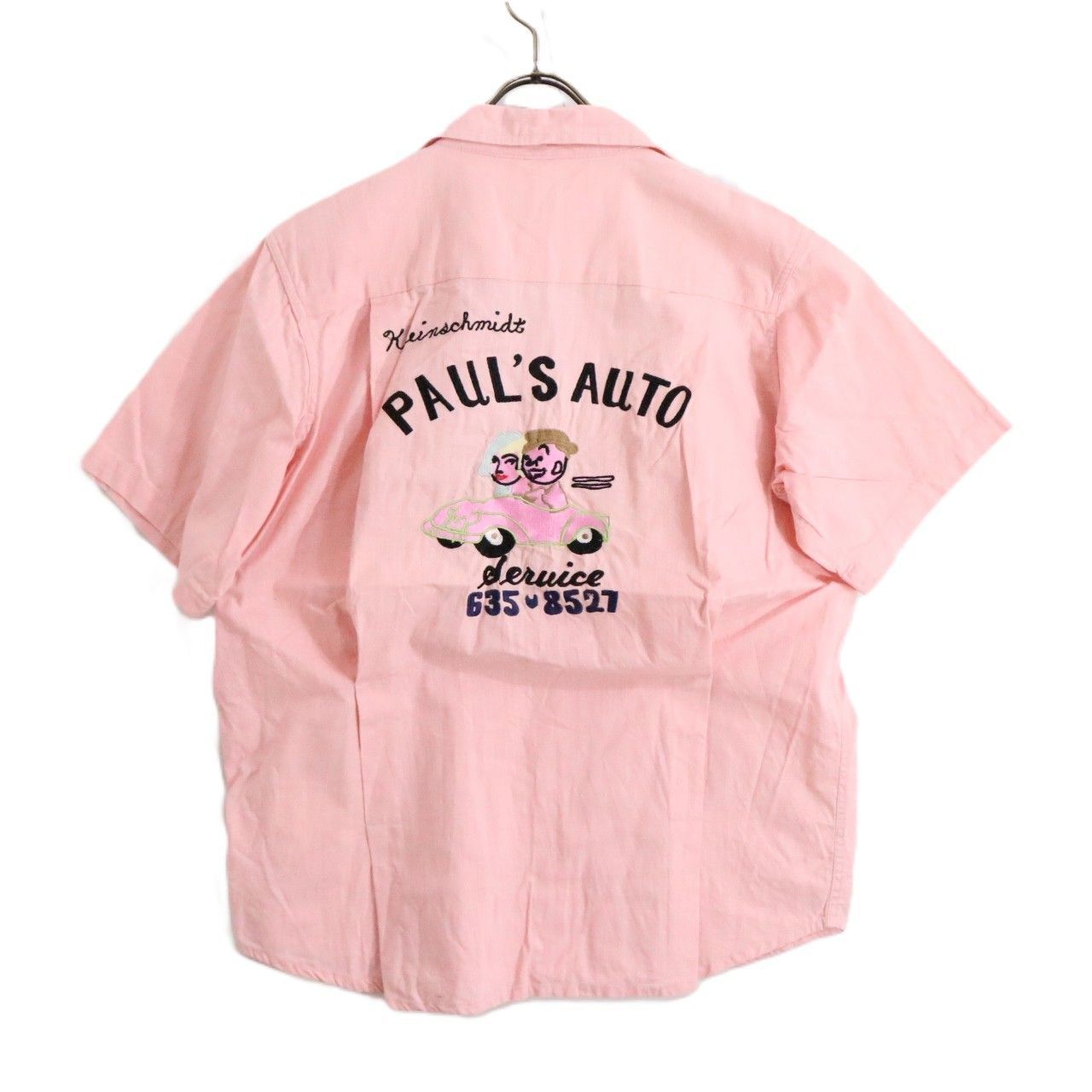 中古A】メンズ M相当 ヴィンテージスタイル ボウリングシャツ VINTAGE