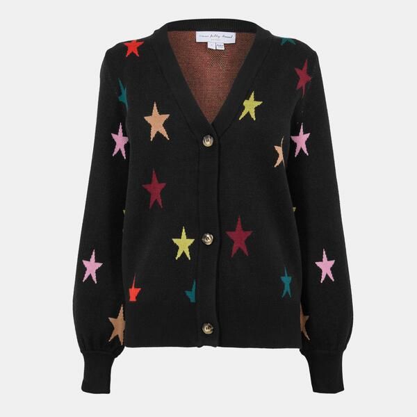 ネバーフリードレスド レディース アウター カーディガン ニット Never Fully Dressed Womenstar Knit Cardigan Black ブラック