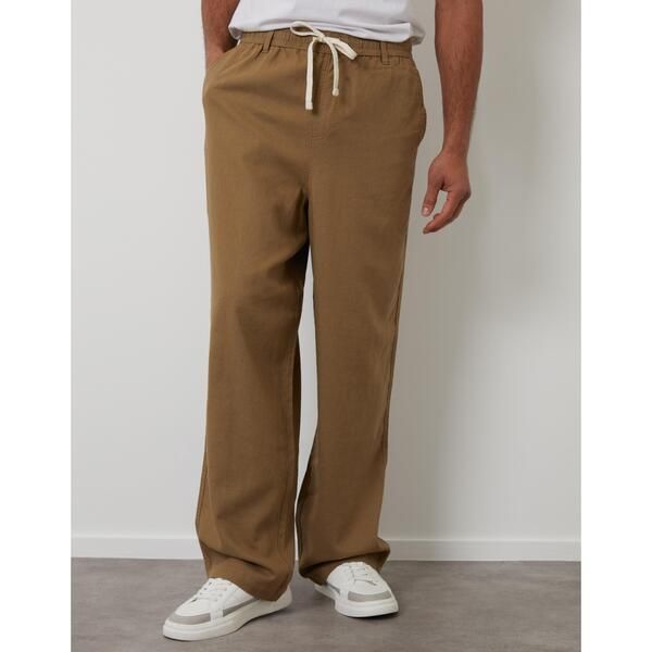 スリードベア メンズ ボトムス カジュアルパンツ ストレート Threadbare Menstraight Leg Trousers Dark Stone ストーン