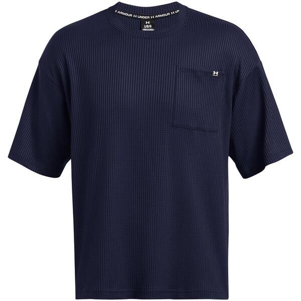 アンダーアーマー メンズ トップス Tシャツ Under Armourival Waffle Crew Blue ブルー