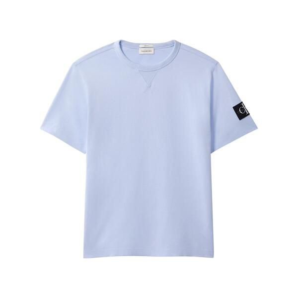 カルバンクライン メンズ トップス Tシャツ Calvin Klein Jeans Monogram Badge TShirt Casual Blue ブルー