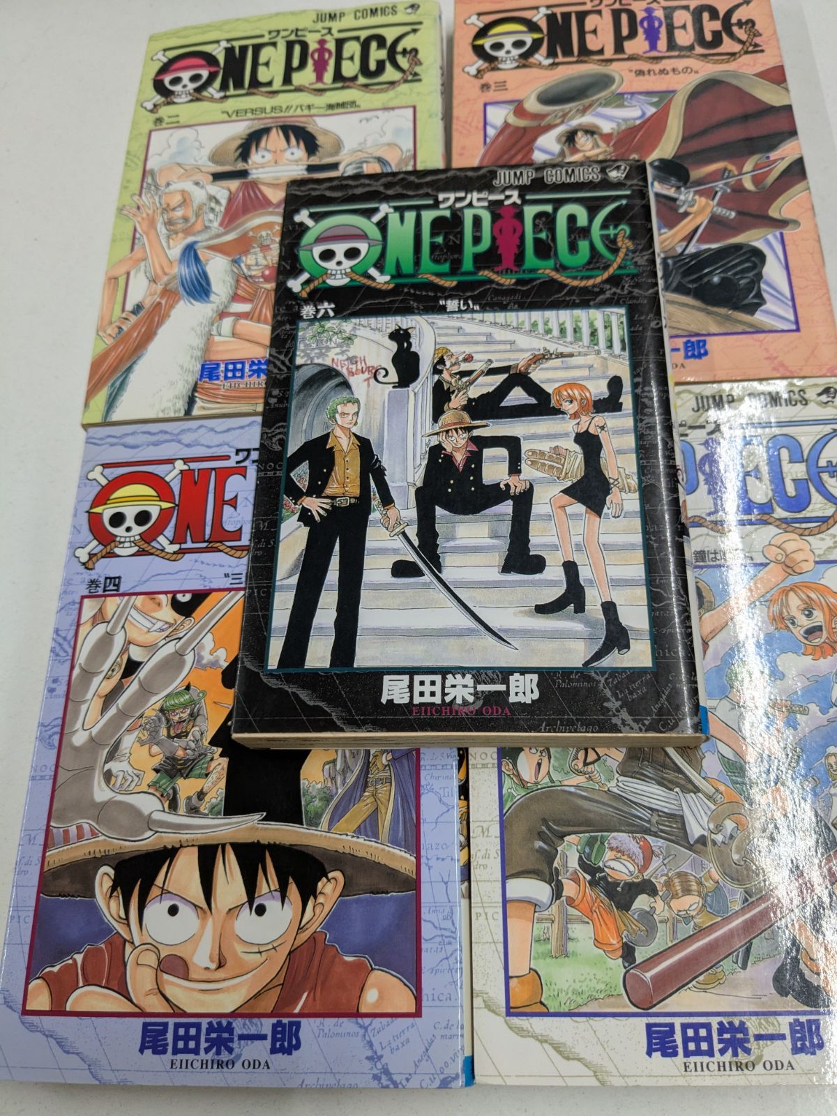 全巻初版】ONE PIECE ワンピースワンピ 2～7巻 6冊セット 尾田栄一郎