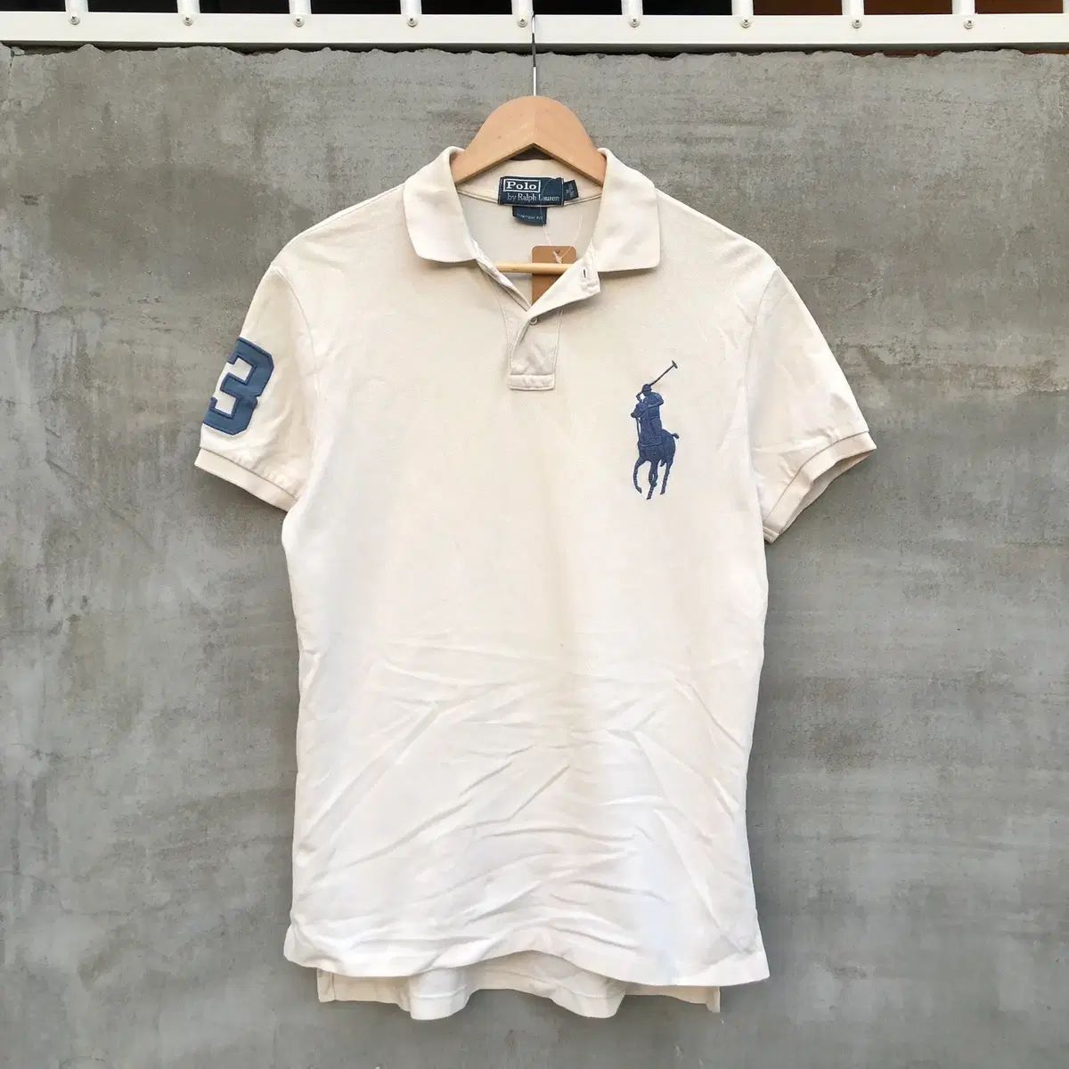 ポロ ラルフローレン ビッグポニー 白 カラーTシャツ
