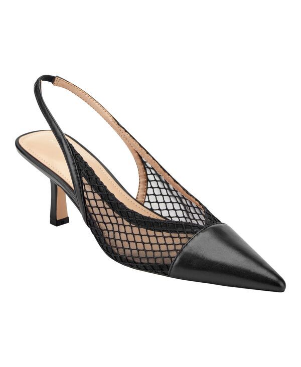 マーク・フィッシャー レディース シューズ パンプス メッシュ ヒール Marc Fisher LTD Womens Gipsi Mesh Slingbackitten Heel Pumps Black ブラック