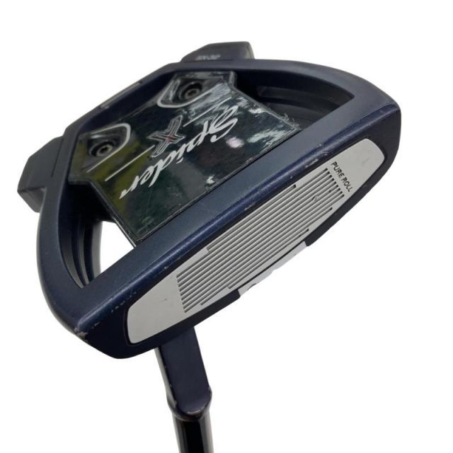 【中古】 テーラーメイド Spider X BLUE/WHITE スモールスラント 33インチ パター PT スチール(ブラック) (フレックスその他) メンズ 男性用 右利き 右用 Cランク ゴルフクラブ