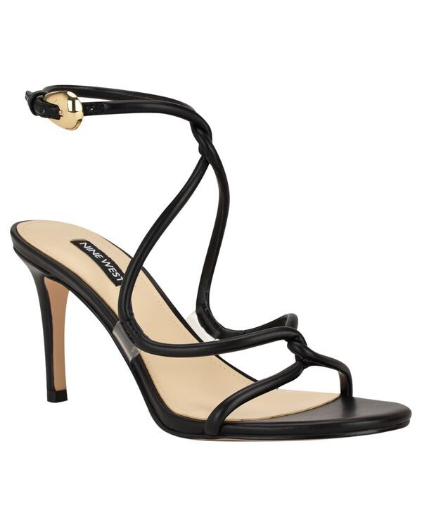 ナインウェスト レディース シューズ サンダル Nine West Womens Emerila Strappy Stiletto Dressandals BlackClear ブラック