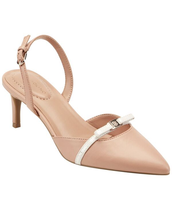 バンドリーノ レディース シューズ パンプス ヒール Bandolino Womens Pracen Bow Slingbackitten Heel Pumps NaturalWhite ホワイト