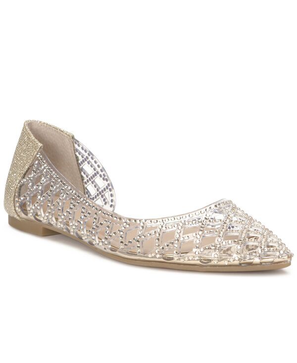 アイエヌシー インターナショナル コンセプト レディース シューズ パンプス INC International Concepts Womens Arantza PointedToe dOrsay Flats Light Gold ゴールド