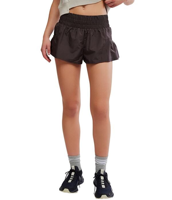 フリーピープル レディース ボトムス ハーフパンツ・ショーツ ショートパンツ Free People FP Movement Get Your Flirt On High Rise Shorts Chocolate チョコレート