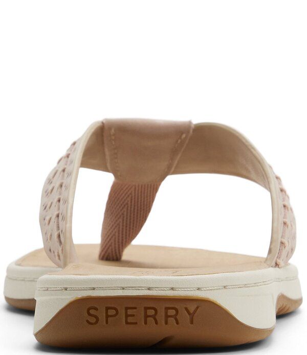 スペリー レディース シューズ サンダル レザー Sperry Womenseafish 3 Perforated Leather Flip Flops Light Pink ピンク
