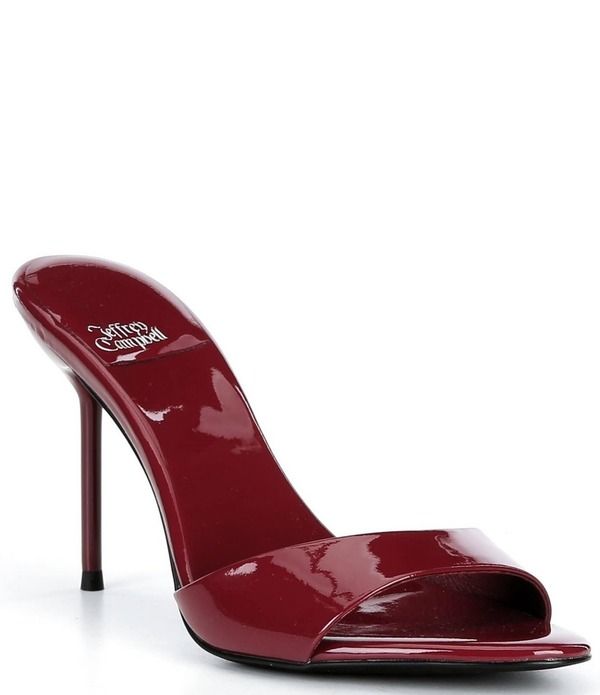 ジェフリー キャンベル レディース シューズ サンダル レザー Jeffrey Campbell CESoire Patent Leather Dresslide Sandals Wine Patent ワイン