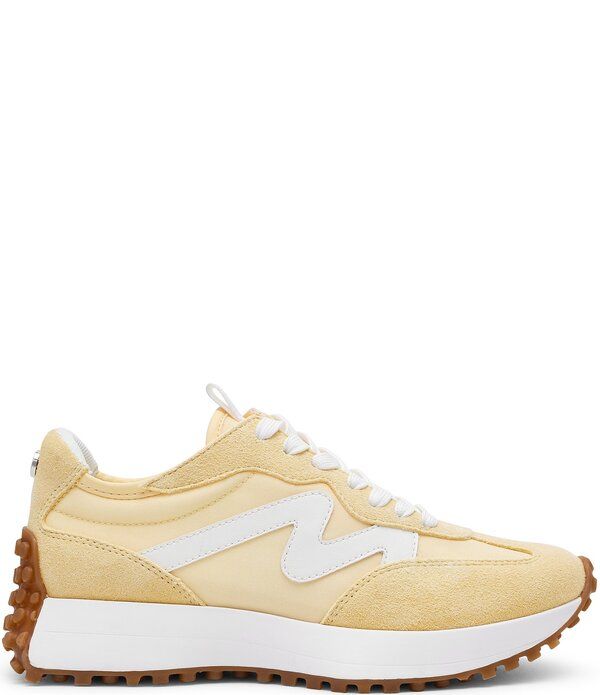 スティーブ マデン レディース ボトムス カジュアルパンツ スニーカー スエード Steve Madden Campo Suede Retro Sneakers Yellow イエロー