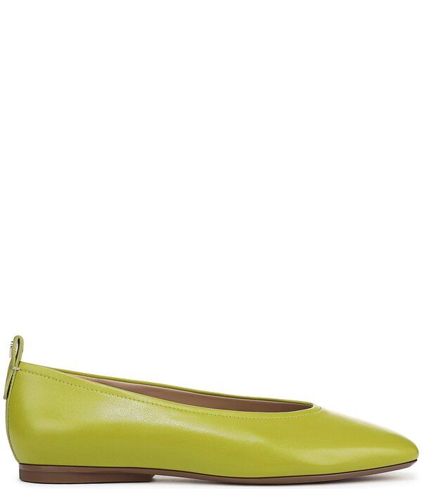 ナチュライザー レディース シューズ パンプス レザー Naturalizer 27 EDIT Carla Leather Square Toe Casual Ballet Flats Chartreuse シャルトリューズ