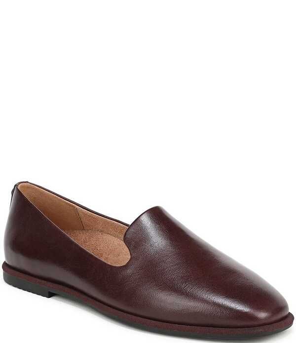 バイオニック レディース シューズ パンプス レザー ローファー Vionic Willa 20 Leather SlipOn Loafers Mulled Wine ワイン