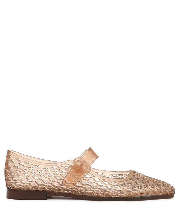 サムエデルマン レディース シューズ パンプス Sam Edelman Michaela Jelly Mary Jane Flats Transparent Brown ブラウン