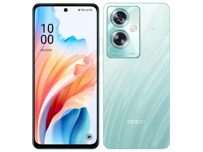 「新品・mineo版」SIMフリー OPPO A79 5G 4GB/128GB [グローグリーン]