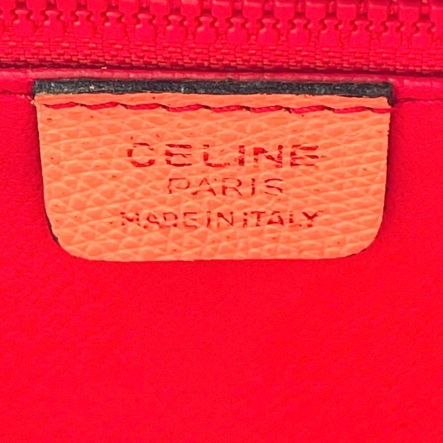 希少 美品 CELINE セリーヌ ハンドバッグ トートバッグ レザー シボ革