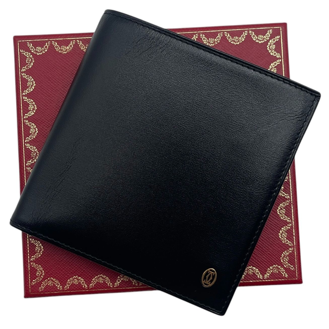 極美品 Cartier カルティエ 財布 パシャドゥカルティエ 2つ折り レザー