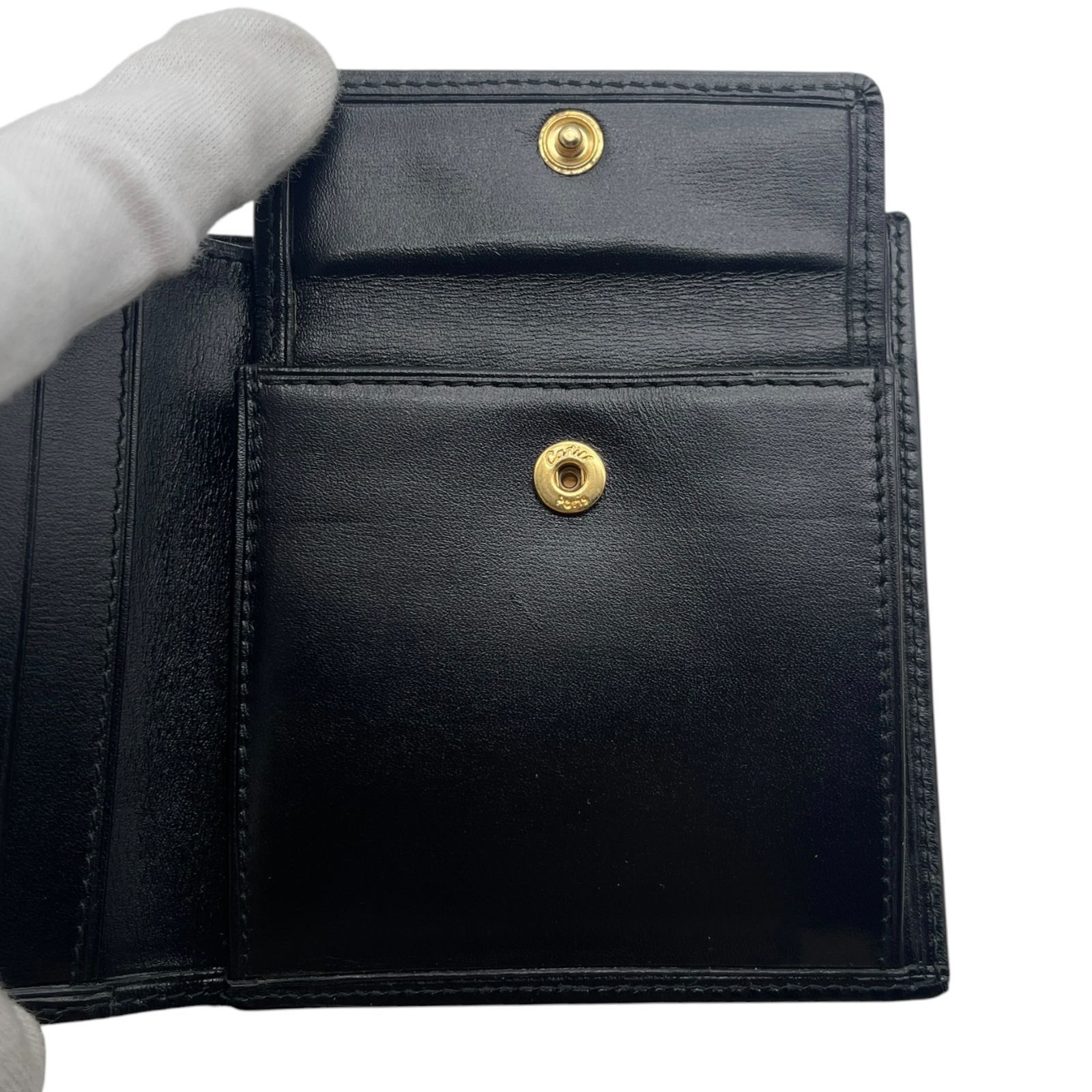 極美品 Cartier カルティエ 財布 パシャドゥカルティエ 2つ折り レザー