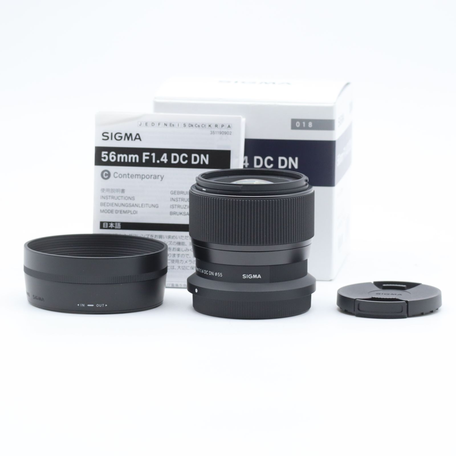SIGMA 56mm F1.4 DC DN ニコンZ用｜APS-C対応 単焦点望遠レンズ｜大口径F1.4・高解像・美しいボケ ポートレート向け【中古】