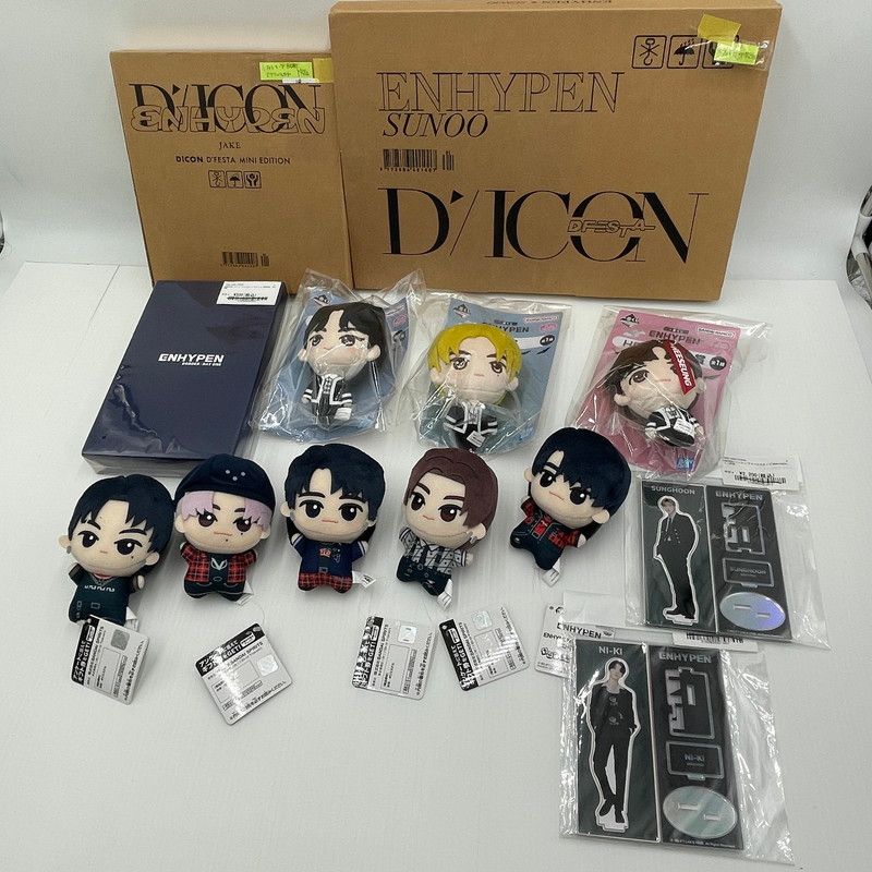 【中古美品】ENHYPEN グッズ まとめ売り ぬいぐるみ アクスタ D'FESTA 一番くじ ジェイク ソンフン ニキなど【084-260606-nm-18-TEI】