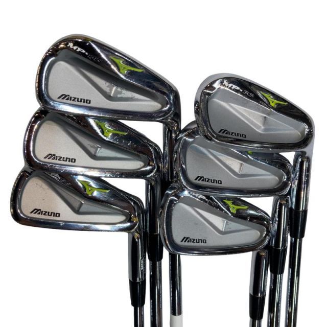 【中古】 ミズノ MP-55 6S アイアンセット IR 純正特注シャフト (フレックスS) メンズ 男性用 右利き 右用 Cランク ゴルフクラブ
