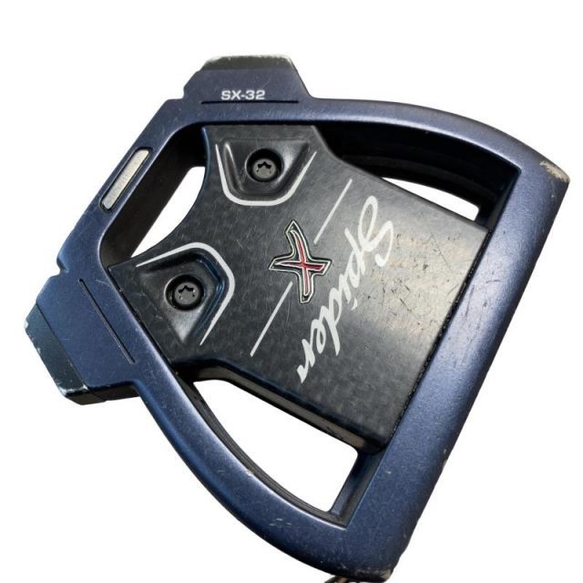 【中古】 テーラーメイド Spider X BLUE スモールスラント 34インチ パター PT スチール(ブラック) (フレックスその他) メンズ 男性用 右利き 右用 Cランク ゴルフクラブ