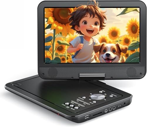 R★【2026年 アップグレード版】YOTON ポータブルDVDプレーヤー 12.5インチ/10.5インチ液晶 車載用 4~6時間連続再生 リージョンフリー CPRM対応 USB/SDカード再生対応 270度回転 テレビ接続可能 日本語取扱説 63d0d8be