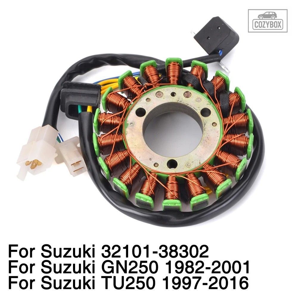オートバイジェネレーターステータコイル スズキ GN250 1982-2001 TU250 1997-2016 19