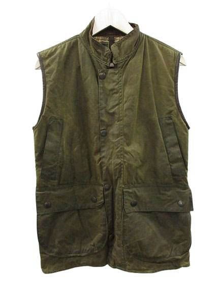 バブアー Barbour 90s WESTMORLAND オイルド ベスト XL セージ 3