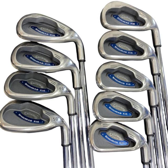 【中古】 キャロウェイ STEELHEAD X-16 9S アイアンセット IR STEELHEAD X-16スチール(K’s2001) (フレックスR) メンズ 男性用 右利き 右用 Cランク ゴルフクラブ
