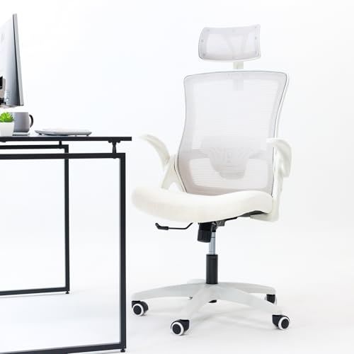 【3Dで支える2重メッシュ】NEOCHAIR オフィスチェア デスクチェア メッシュ 通気性 ヘッドレスト付き 体圧分散 低反発座面 キャスター 跳ね上げ式 テレワーク 在宅ワーク DBS-Hｍａ