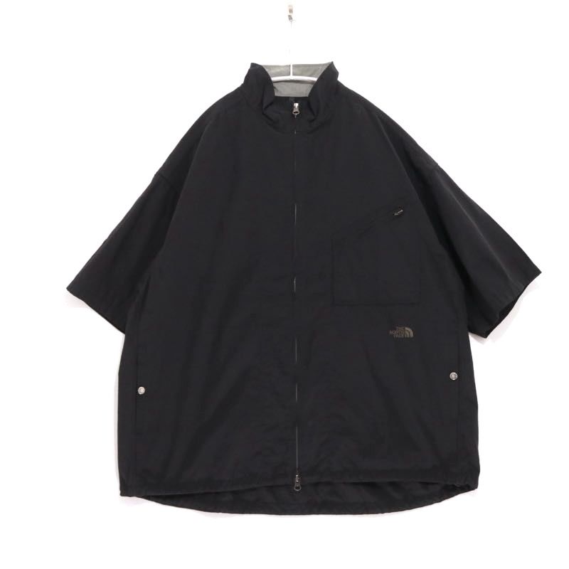 【中古A】メンズ L ノースフェイス パープルレーベル フィールドショートスリーブジャケット THE NORTH FACE PURPLE LABEL Field Short Sleeve Jacket NP2409N ブラック 黒 半袖コーチジャケット