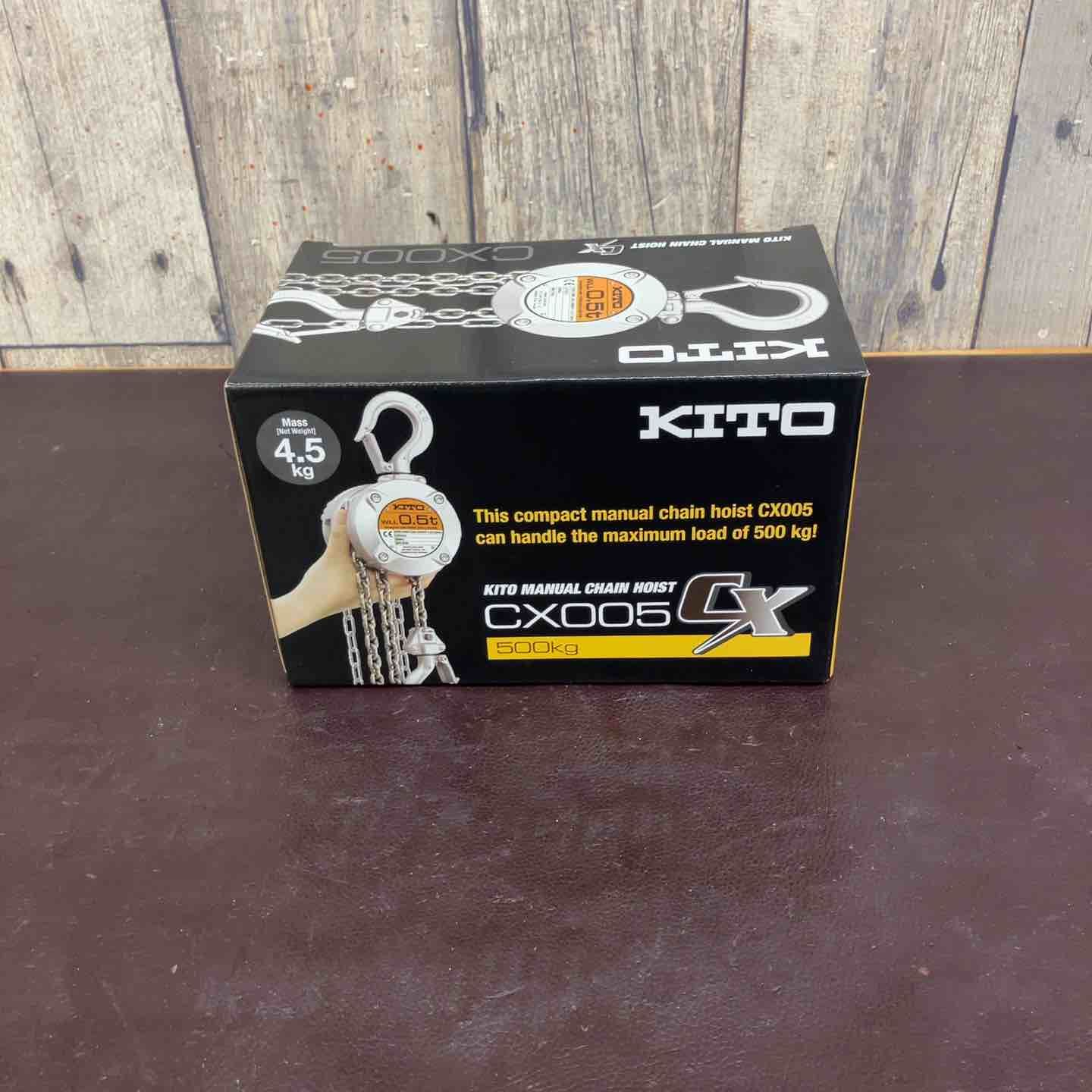 【未使用(店頭展示品)】 KITO(キトー) チェーンブロック CX005 (CX1A) 【東大和店】
