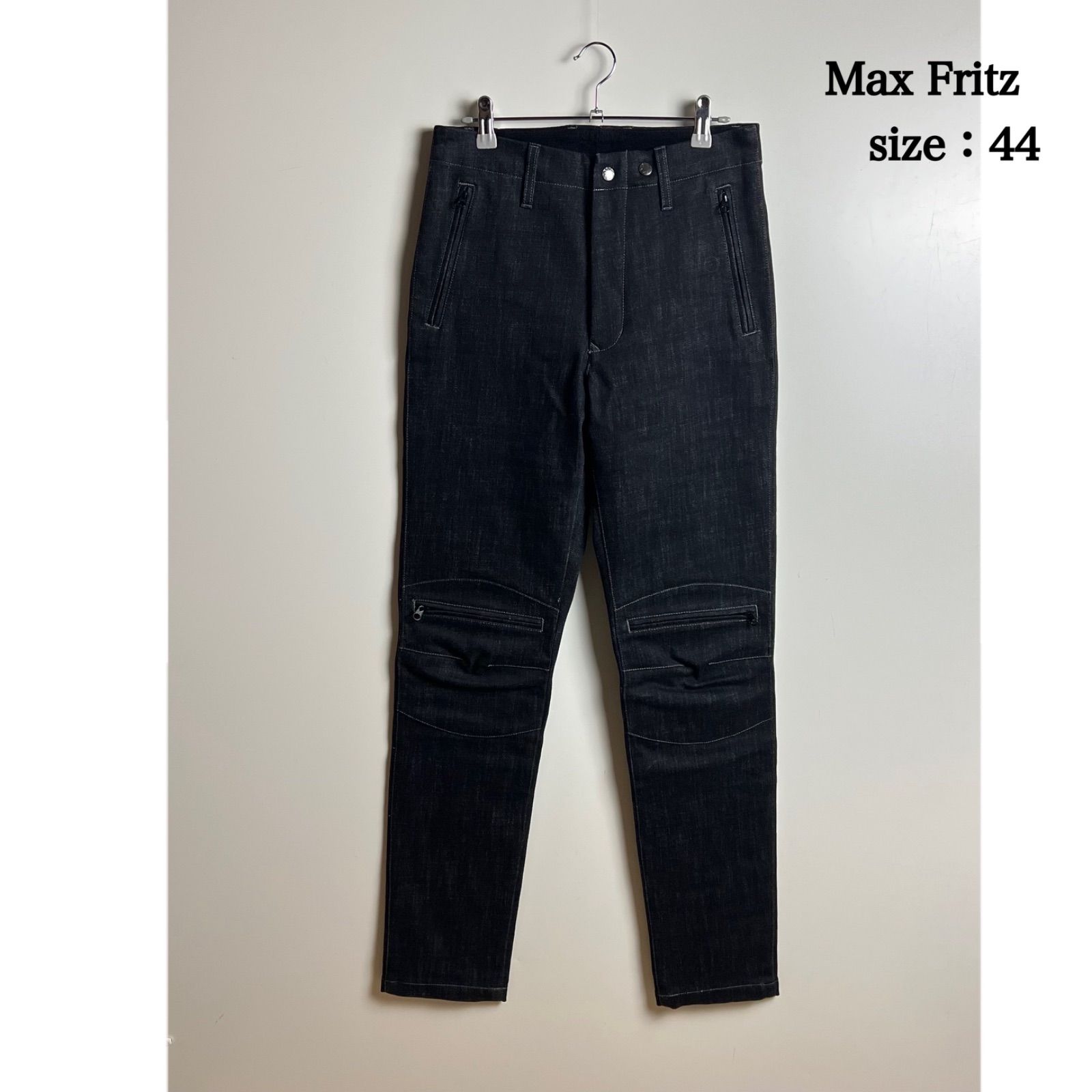 Max Fritz WP RIDE black denim pants 44 MFP-2171 マックスフリッツ