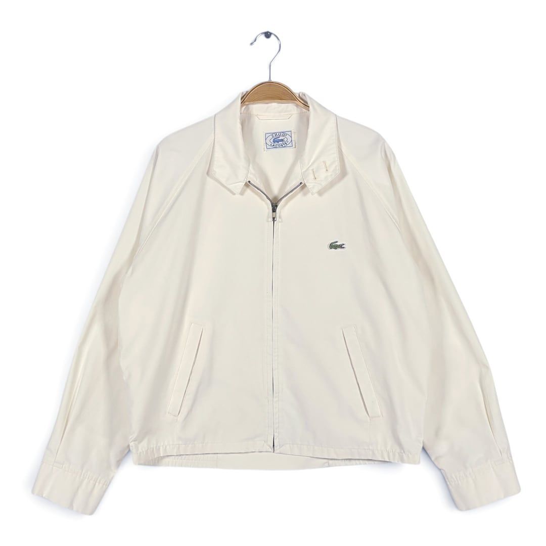80s ラコステ ヴィンテージ スウィングトップ ホワイト コットンジャケット IZOD LACOSTE サイズM 古着 DZ0823 13,383円