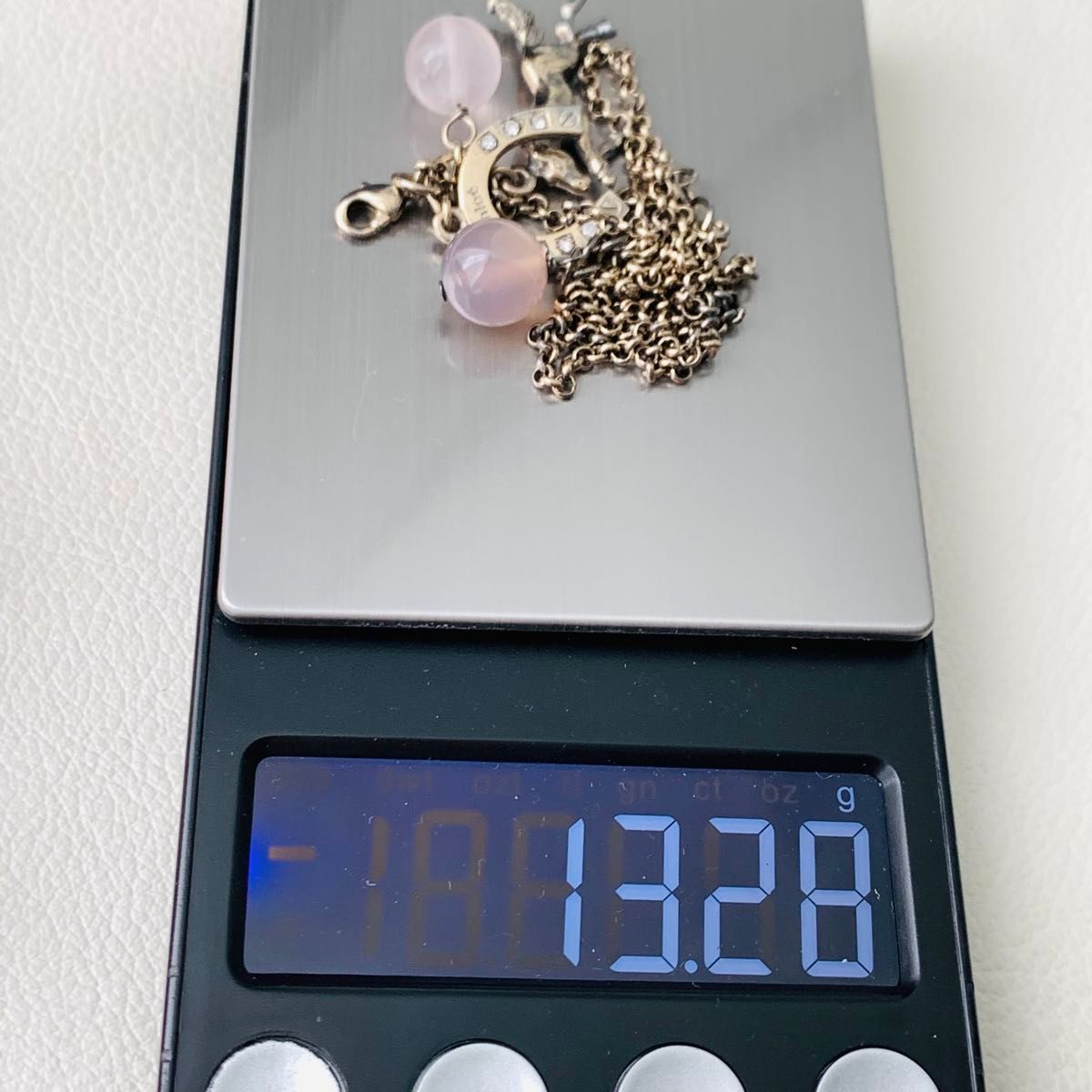 クロエ Chloe 馬蹄 チャーム ホース 馬 ネックレス ピンク ボール