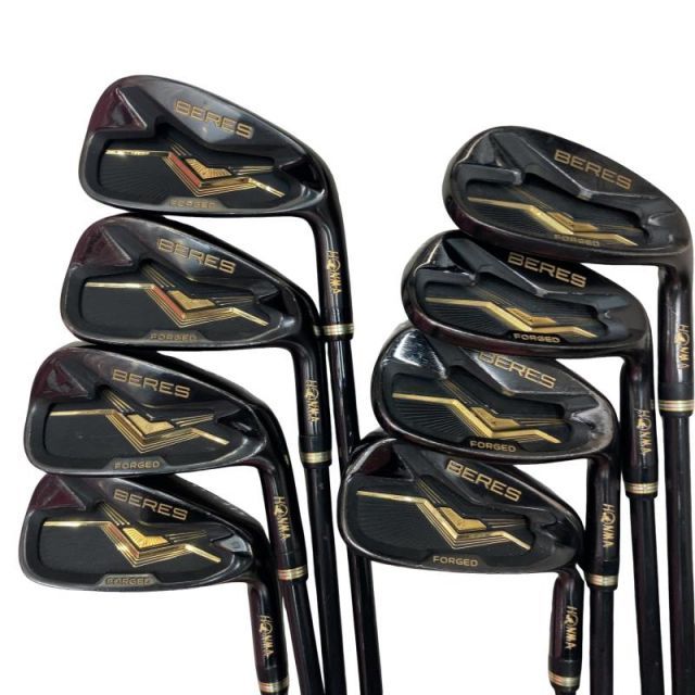 【中古】 本間ゴルフ BERES BLACK 8S アイアンセット IR ARMRQ MX BLACK(IR) (フレックスR) メンズ 男性用 右利き 右用 Cランク ゴルフクラブ