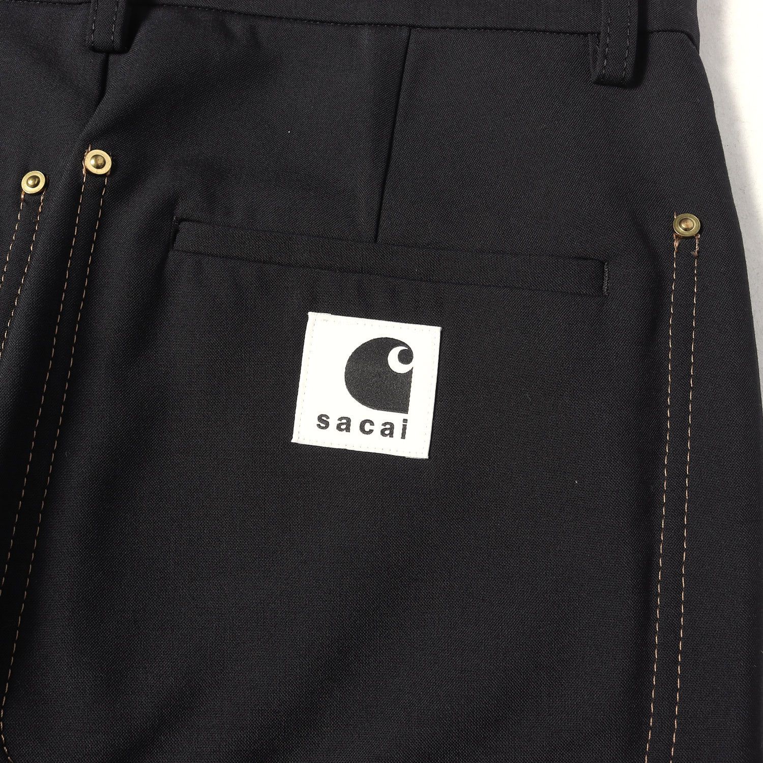 新品同様】Sacai サカイ パンツ ブラック 黒 サイズ:1 | Carhartt WIP 