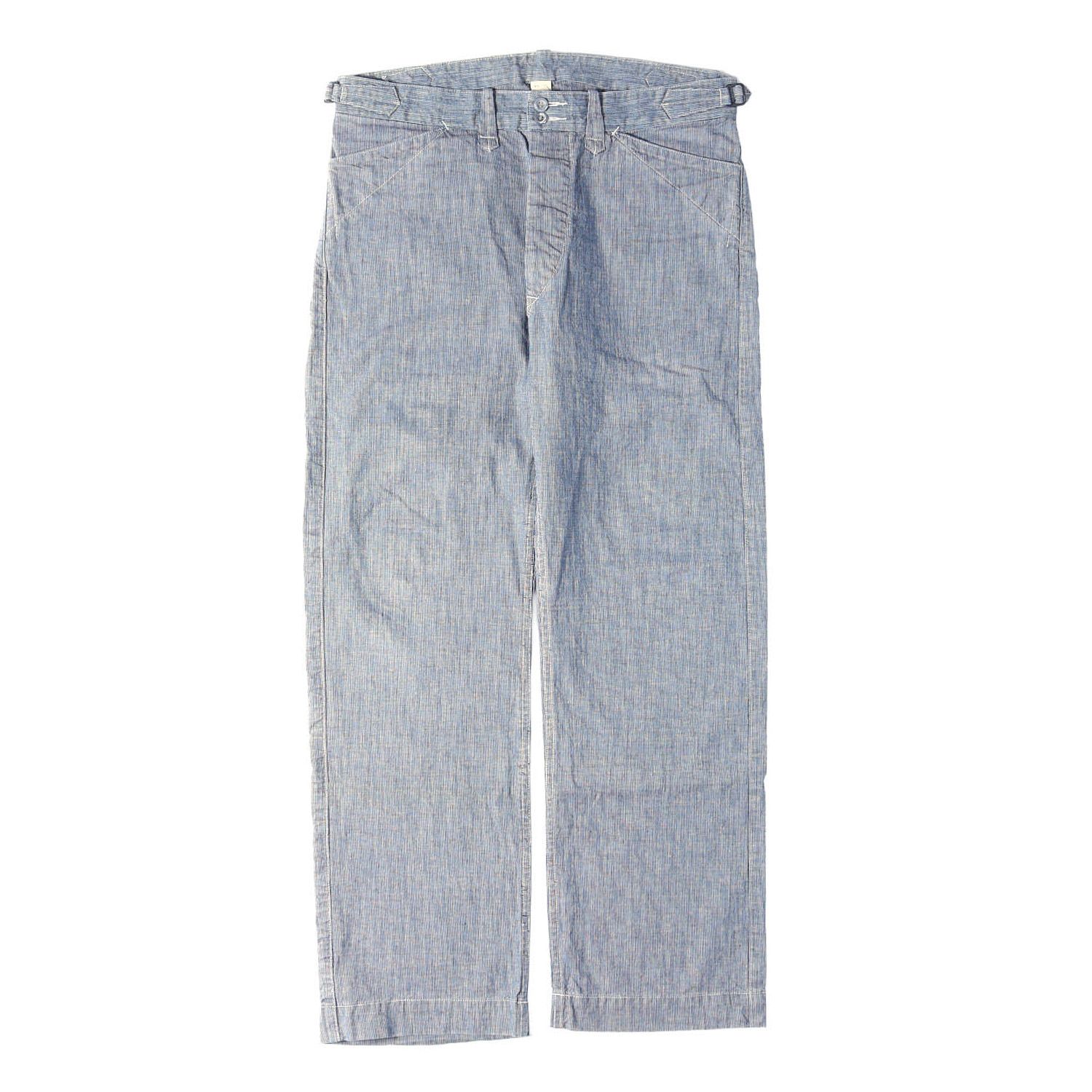 RRL ダブルアールエル パンツ ブルー サイズ:31×30 | ピンチェック ロイヤル ワークパンツ (ROYALE WORK PANTS) | ラルフローレン | ボトムス ズボン【メンズ】【中古】