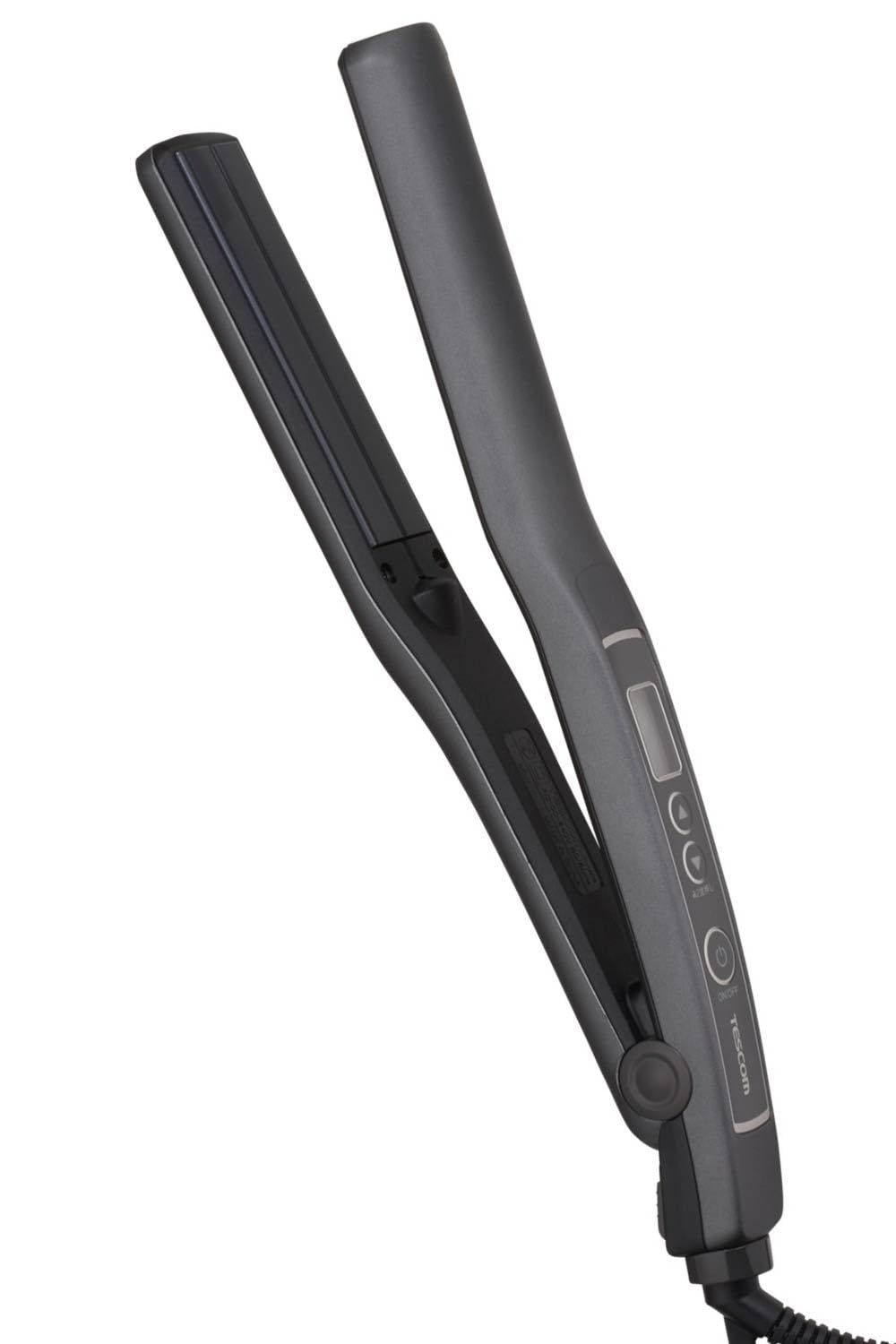 テスコム (TESCOM) ストレートアイロン ヘアアイロン 26mm 海外対応 温度調整/メモリー 自動OFF 開閉ロック ラク抜きプラグ ブラック TS460A-K [ブラック] [35×287×35mm]