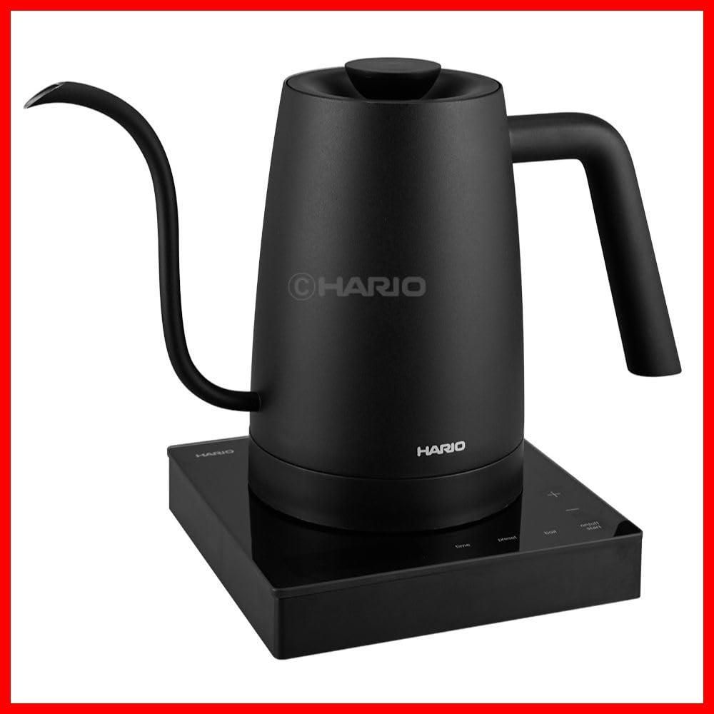【数量限定】最大容量800mL ブラック 軽量設計 コーヒードリップ 保温機能 コーヒーケトル 温度調節 プレゼント 電気ケトル ギフト エレクトリックケトル・ライラ ECK-80-B HARIO(ハリオ)