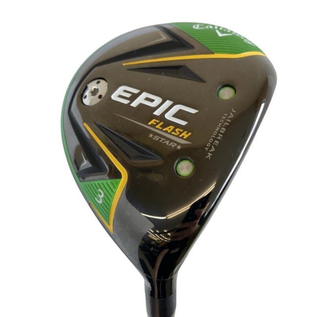 【中古】 キャロウェイ EPIC FLASH STAR 3W フェアウェイウッド FW 純正特注シャフト (フレックスS) メンズ 男性用 右利き 右用 Cランク ゴルフクラブ