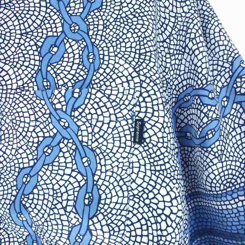 シュプリーム SUPREME 20SS Mosaic Silk S/S Shirt モザイク シルク