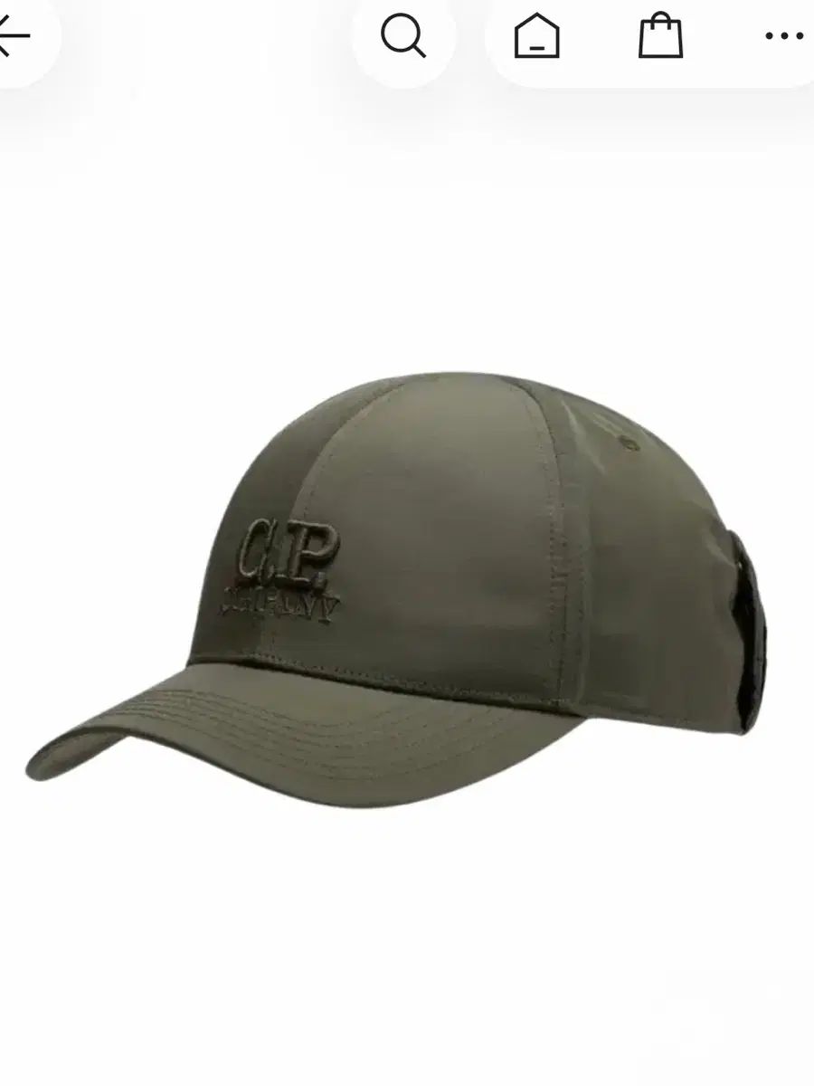 C.P. COMPANY シーピーカンパニー ゴーグル ベースボールキャップ カーキ M